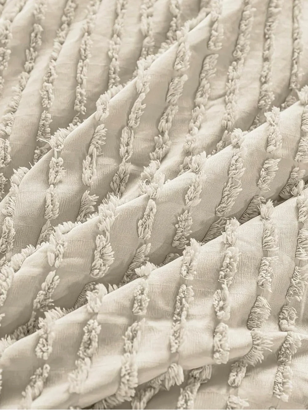 Luxury Cream Textured Comforter Set - Soft Neutral Bedding